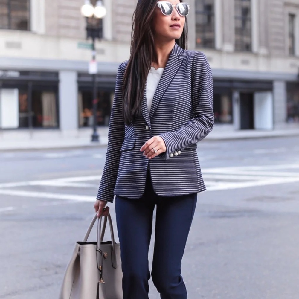 Ann Taylor Blazer with Pearl Buttons